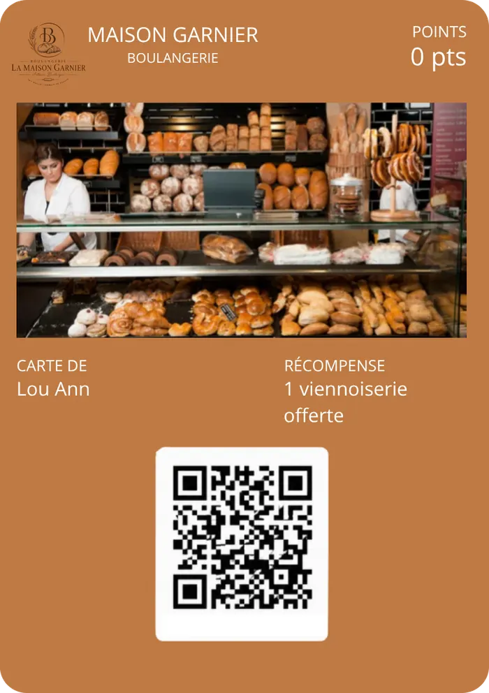 Exemple de carte de fidélité — boulangerie